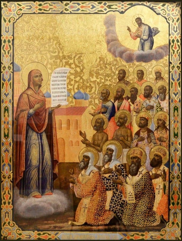 Dievo Motinos Bogolyubskaya piktograma (Maskva) (1157)