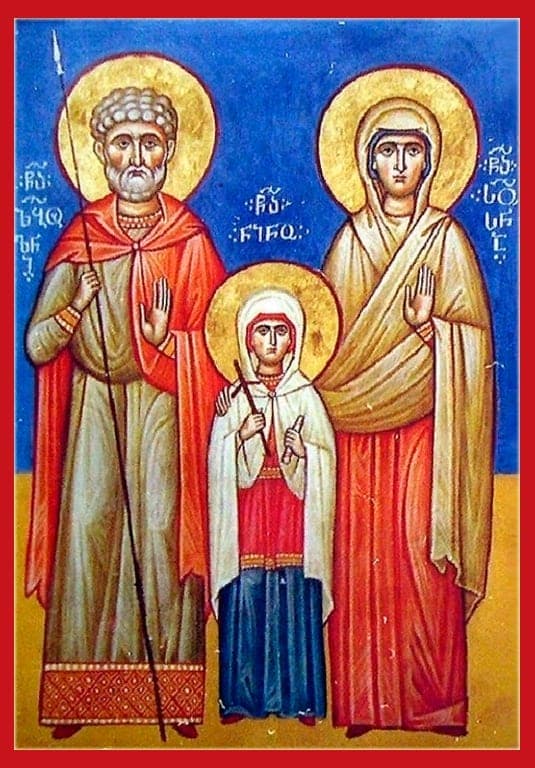 Gerbtinai Zebulonas ir Sosana, Ninai prilygintos šv.