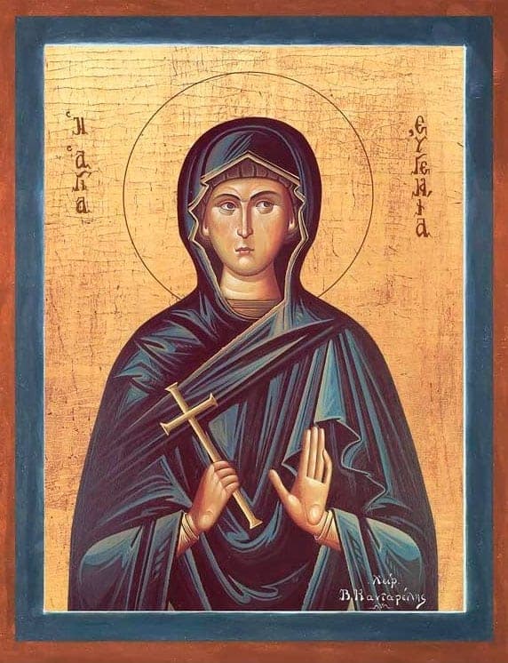 Šv. vienuolė kankinė Eugenija Romietė, mergelė