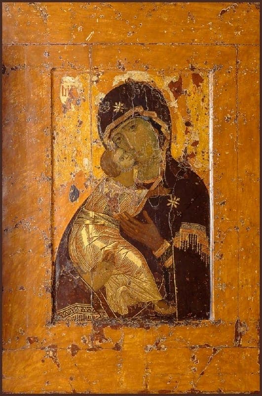 Vladimiro Dievo Motinos ikona (šventė nustatyta 1480 m. Maskvos išgelbėjimui nuo chano Achmato antpuolio atminti)