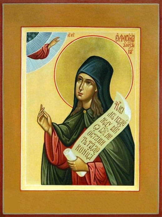 Šv. vienuolė Eufrozina iš Aleksandrijos