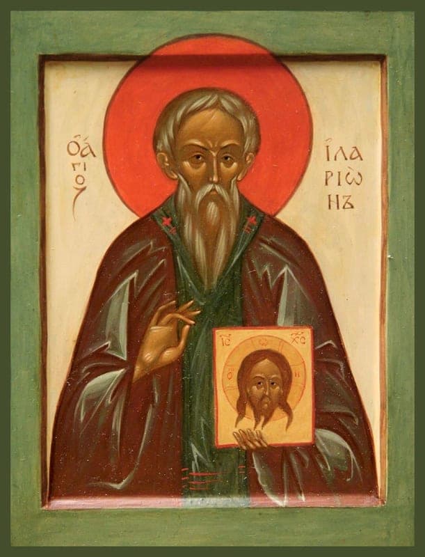 Šv. vienuolis Hilarionas Naujasis, Pelicite