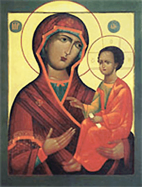Dievo Motinos Hodegetrijos iš Vydropo piktograma (XV)