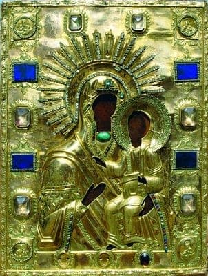 Dievo Motinos Hodegetrijos iš Smolensko ikona Igritskaya (Pesochenskaya) (apie 1622 m.)