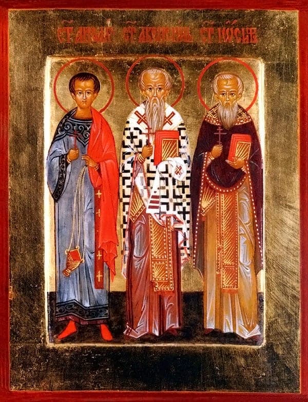 Hieromartyrs Akepsim, vyskupas, Juozapas, presbiteris ir Aifal, diakonas