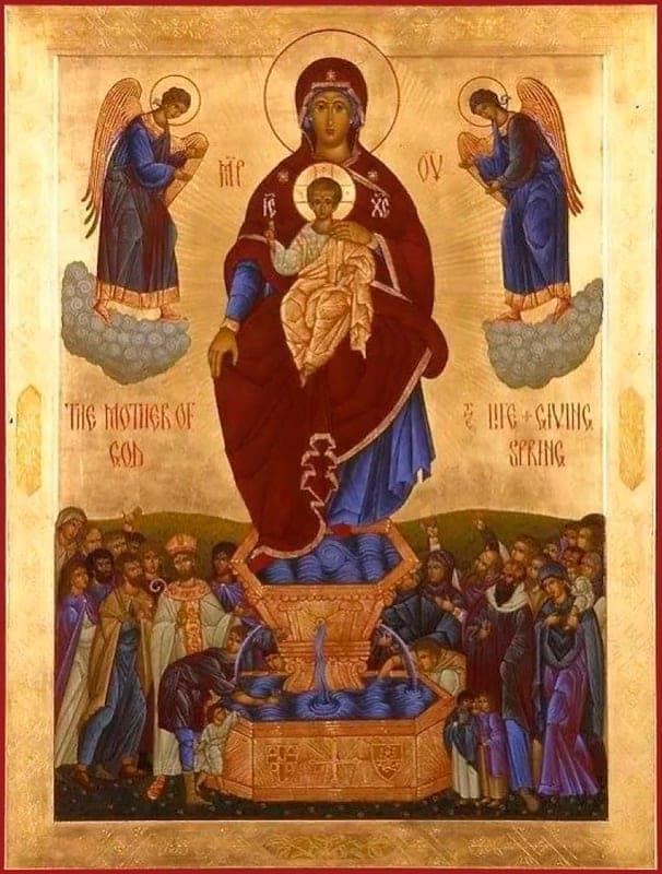 Dievo Motinos ikona, suteikianti gyvybę pavasariui