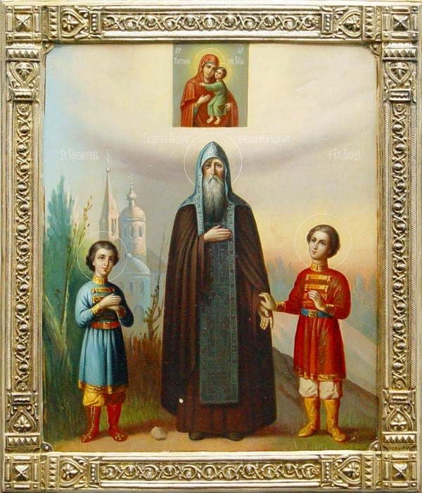 Kilmingieji kunigaikščiai Teodoras Rostislavičius Černys, Smolenskis, Jaroslavlis ir jo vaikai Dovydas ir Konstantinas, Jaroslavlio stebukladariai