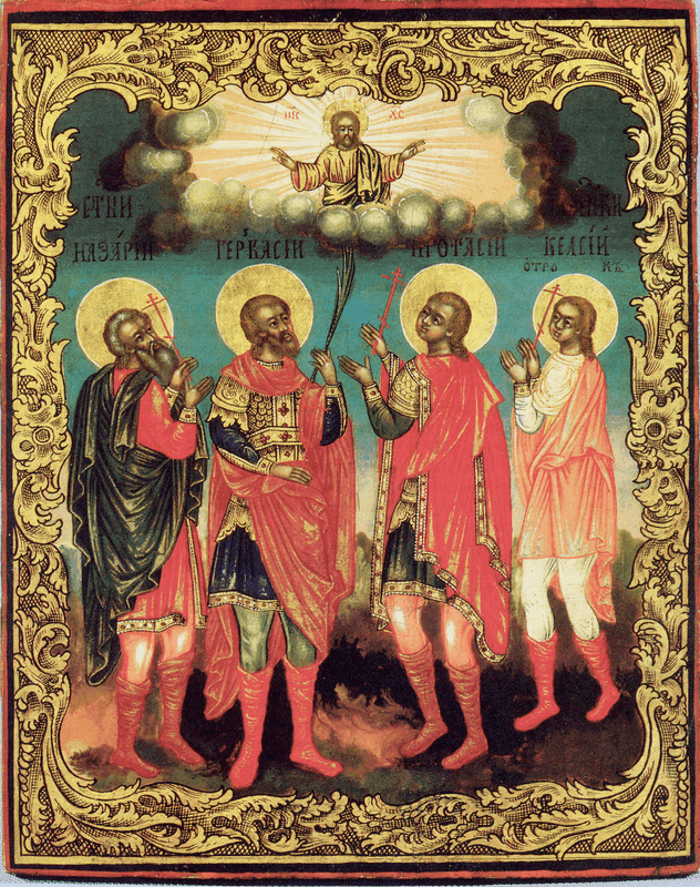 Milano kankiniai Nazarijus, Gervazijus, Protasijus ir Celsijus